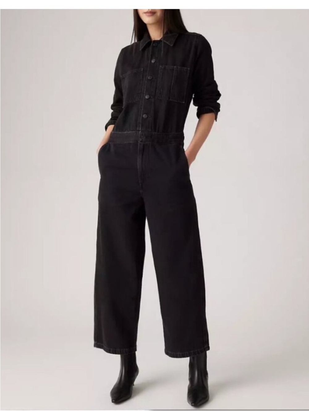 Levi's Black Iconic Jumpsuit Size Medium